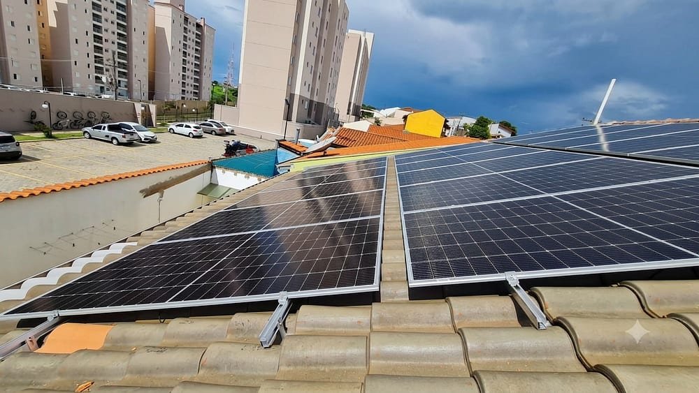 Painéis solares instalados — Campinas – SP